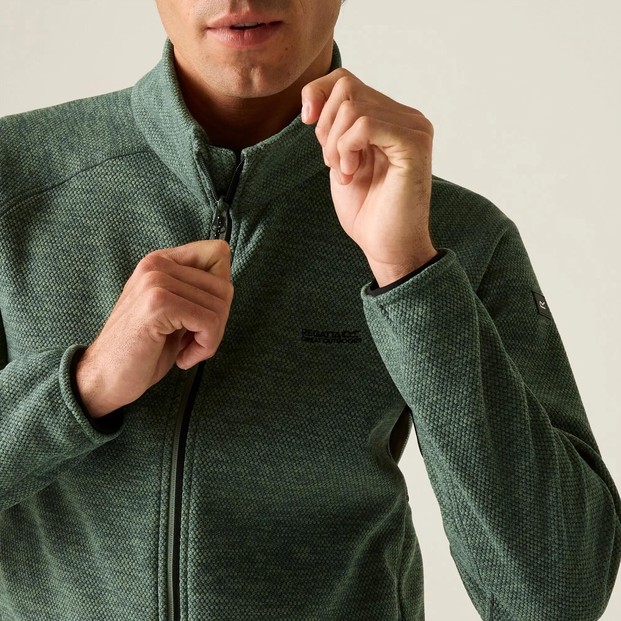 Mens Harrow Full Zip Fleece Jacket (Dark Forest Green) 6/7