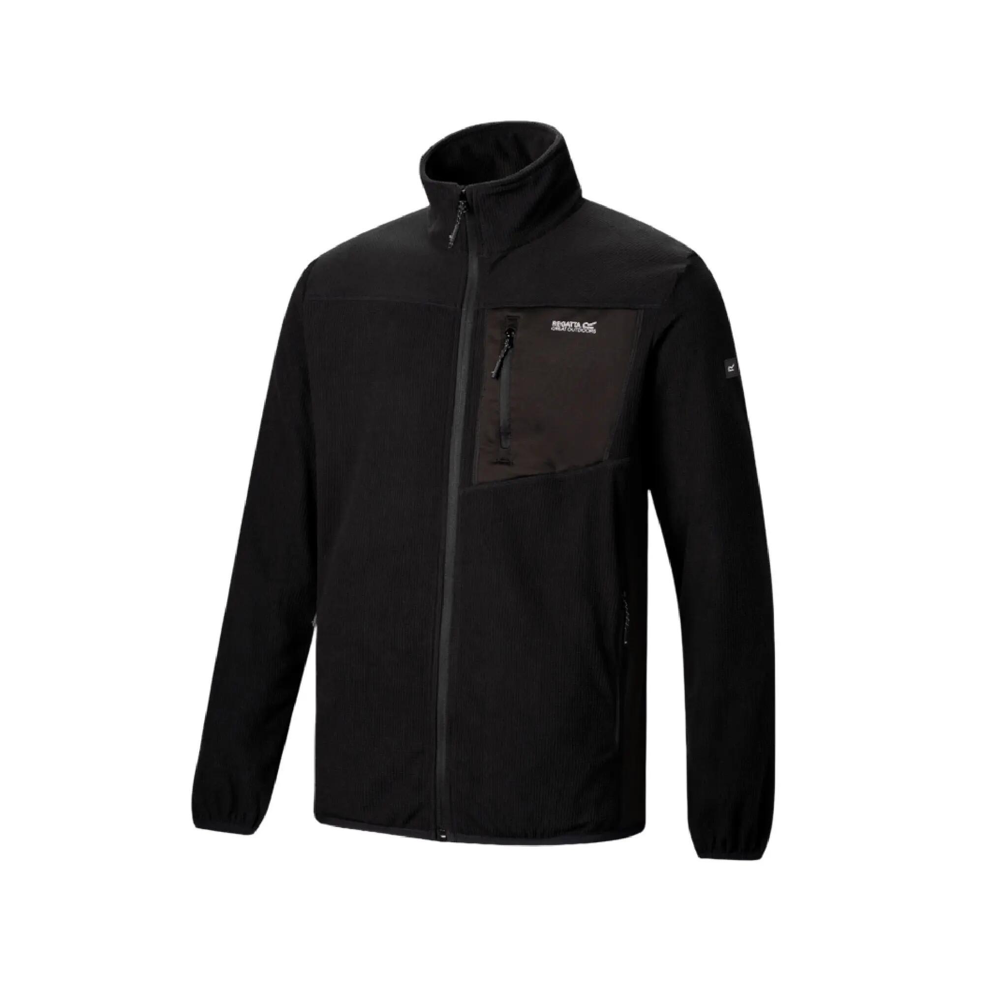 Mens Eadle Logo Full Zip Fleece (Black) 4/7