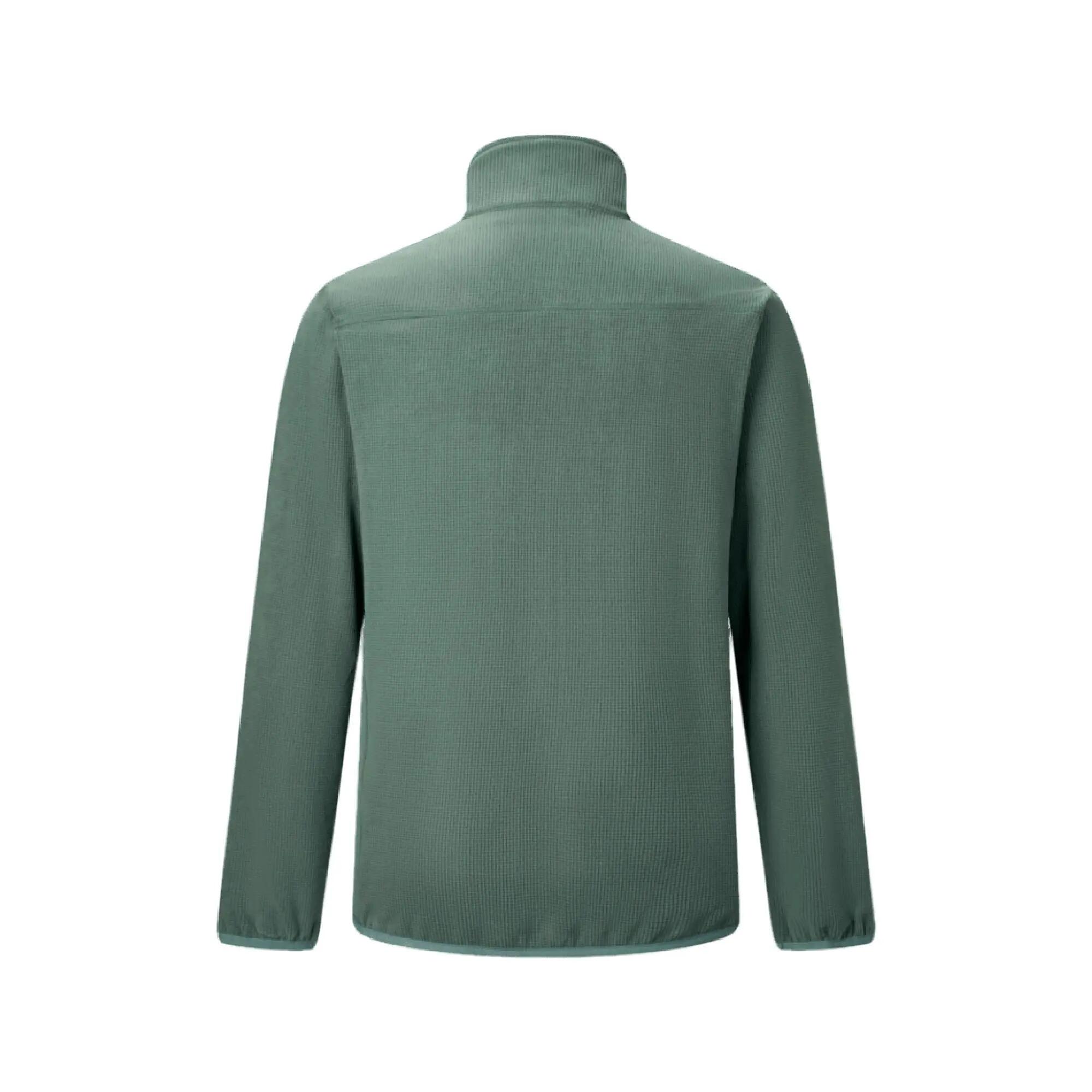 Mens Eadle Logo Full Zip Fleece (Dark Forest Green) 3/7