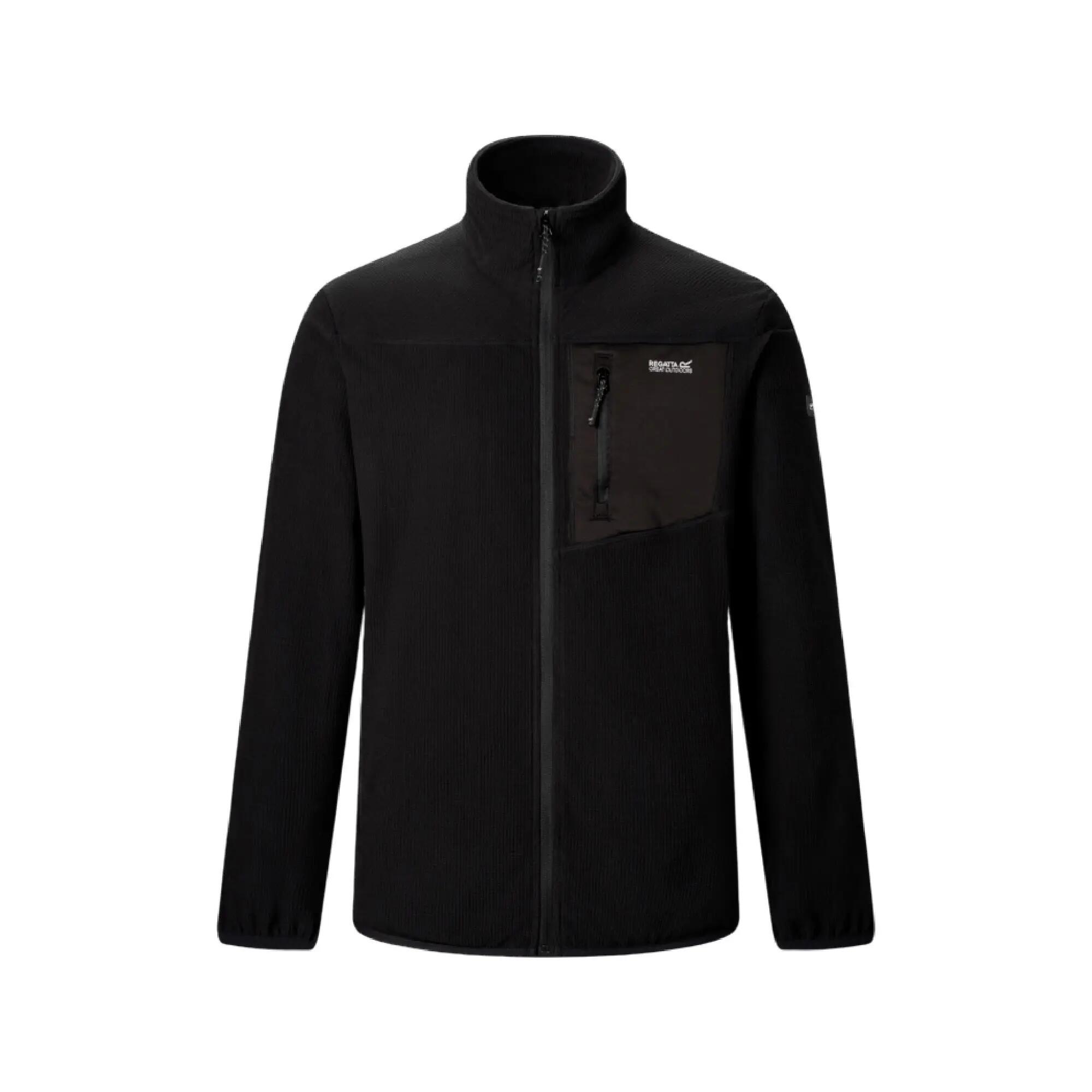Mens Eadle Logo Full Zip Fleece (Black) 2/7