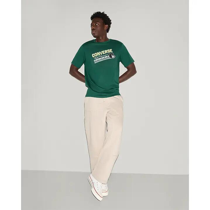 Camiseta Converse Fighting Bear Tee, Verde, Unisexo 5/5