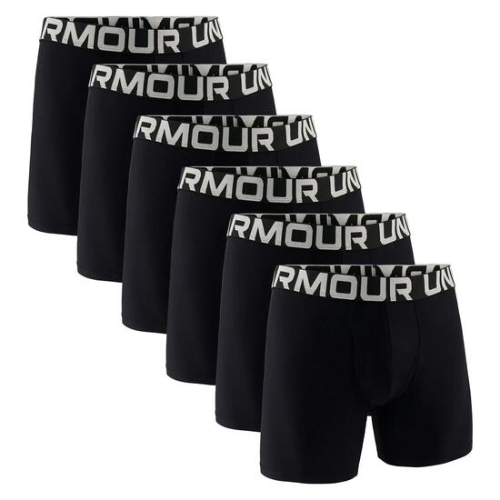 Boxershort Herren 6er Pack Figurbetont-UA PERFORMANCE TECH - SOLID 6 IN 6PK