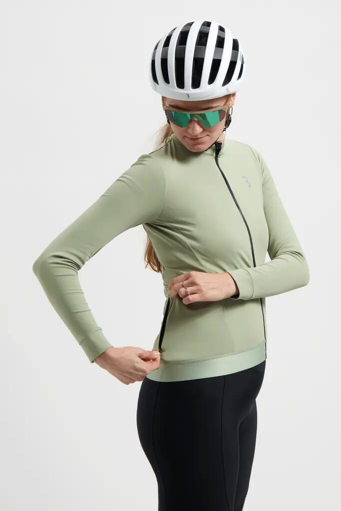 BBB Cycling Transition Rennrad Trikot Unisex Langarm Zwischensaison Sage Green 6/6