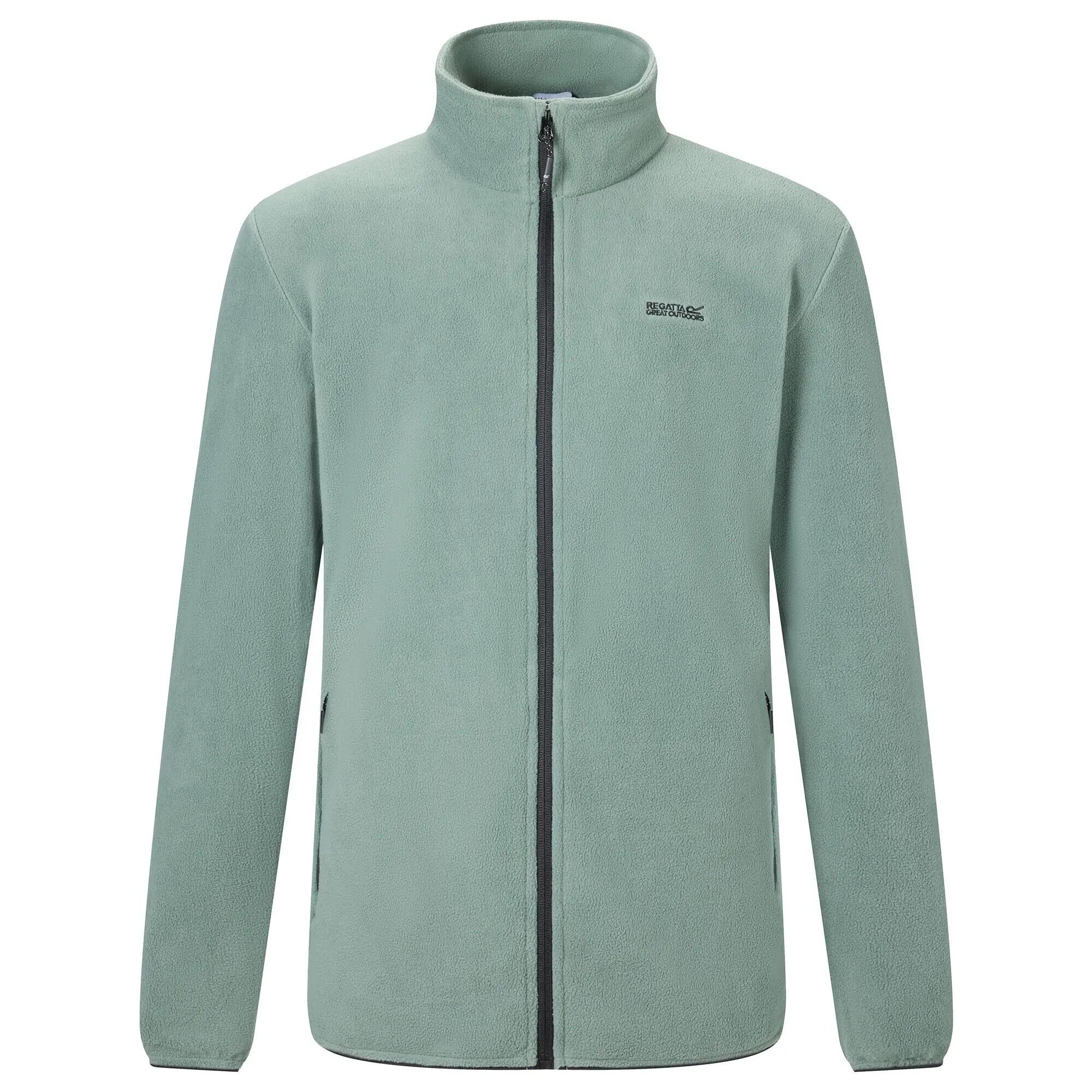 Mens Harrow Full Zip Fleece Jacket (Dark Forest Green) 2/7