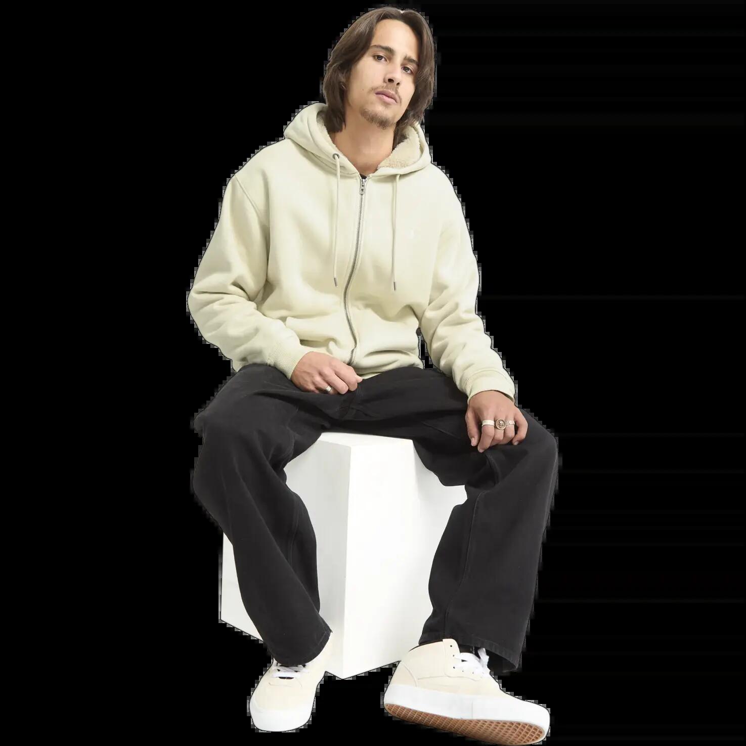 Felpa con cappuccio Volcom Single Stone Beige 5/8