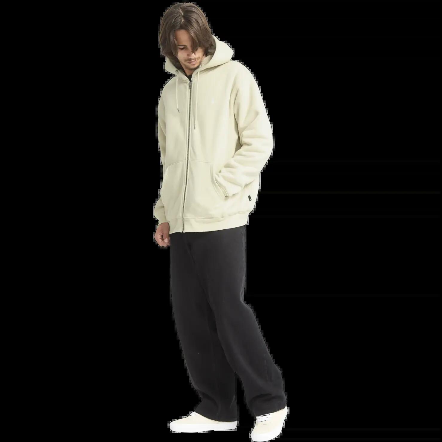 Felpa con cappuccio Volcom Single Stone Beige 4/8