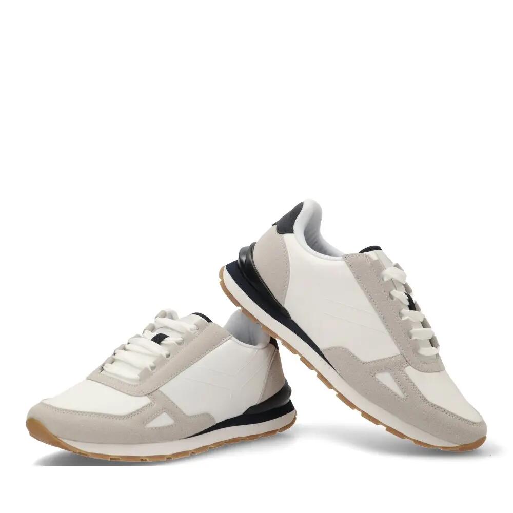 Deportivas Casual Hombre Suela Plana - Modelo 82031 Blanco 5/6