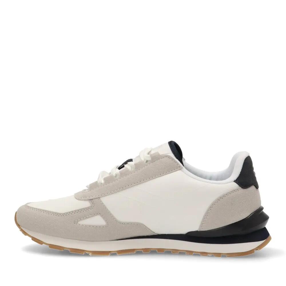 Deportivas Casual Hombre Suela Plana - Modelo 82031 Blanco 3/6