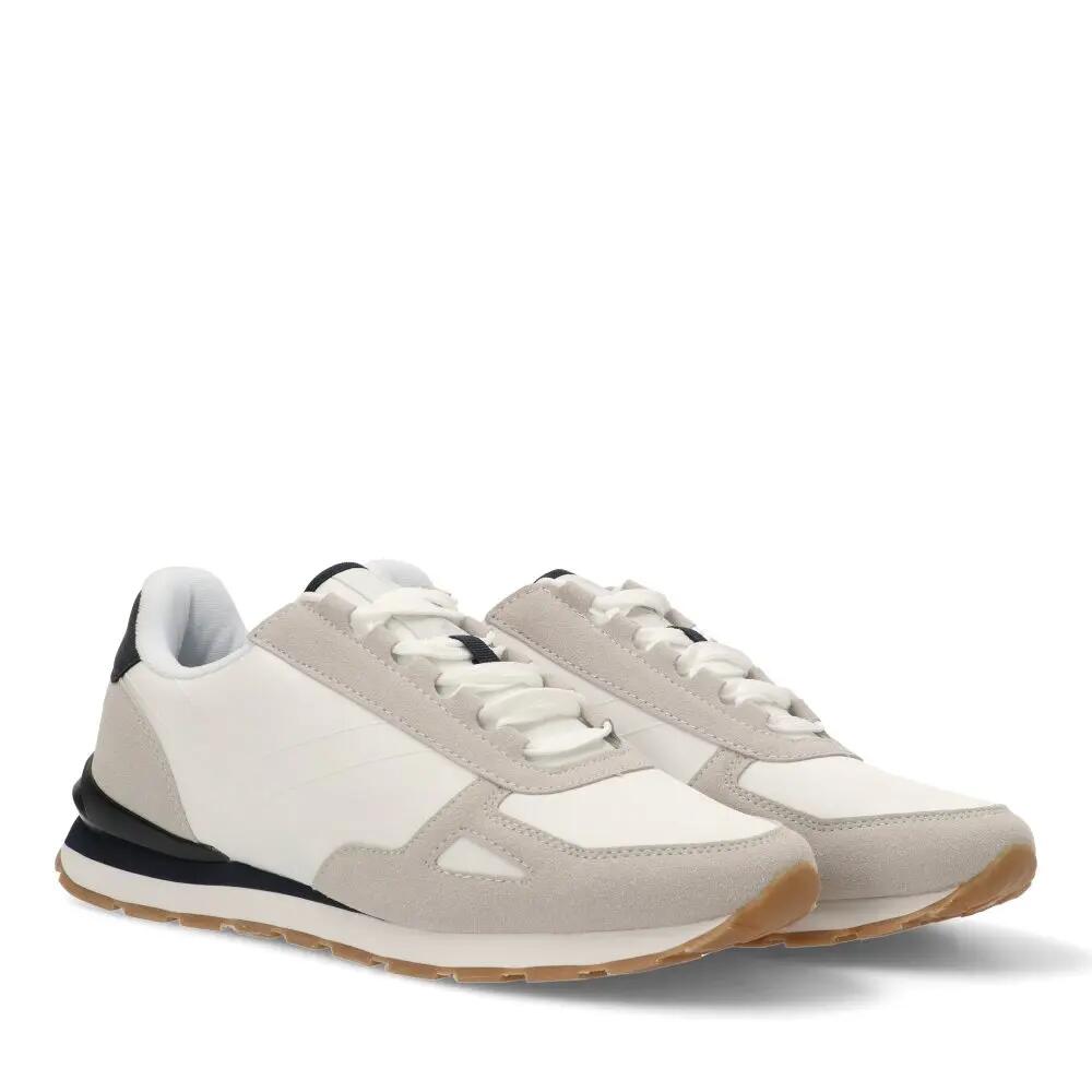 Deportivas Casual Hombre Suela Plana - Modelo 82031 Blanco 2/6