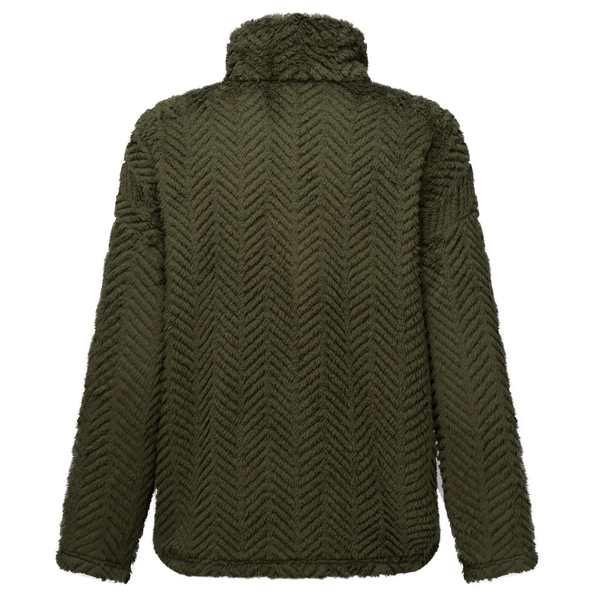 Womens/Ladies Ayana Full Zip Fleece Jacket (Dark Khaki) 3/7