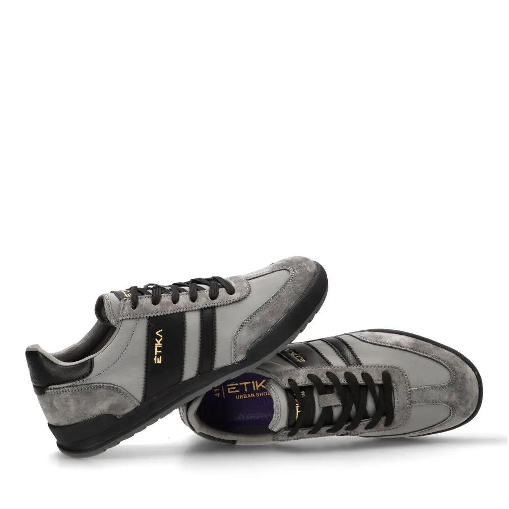 Deportivas Casual Hombre Suela Plana - Modelo 82028 Gris 5/6
