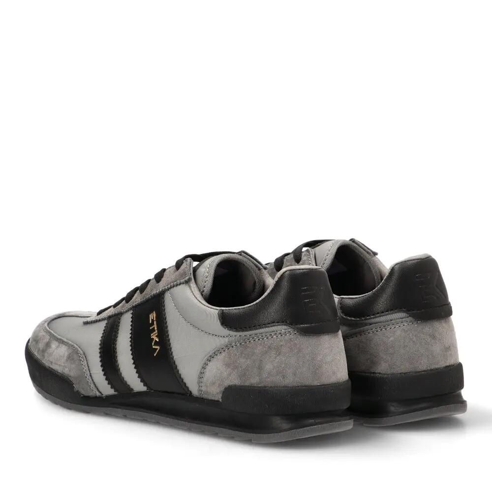 Deportivas Casual Hombre Suela Plana - Modelo 82028 Gris 4/6