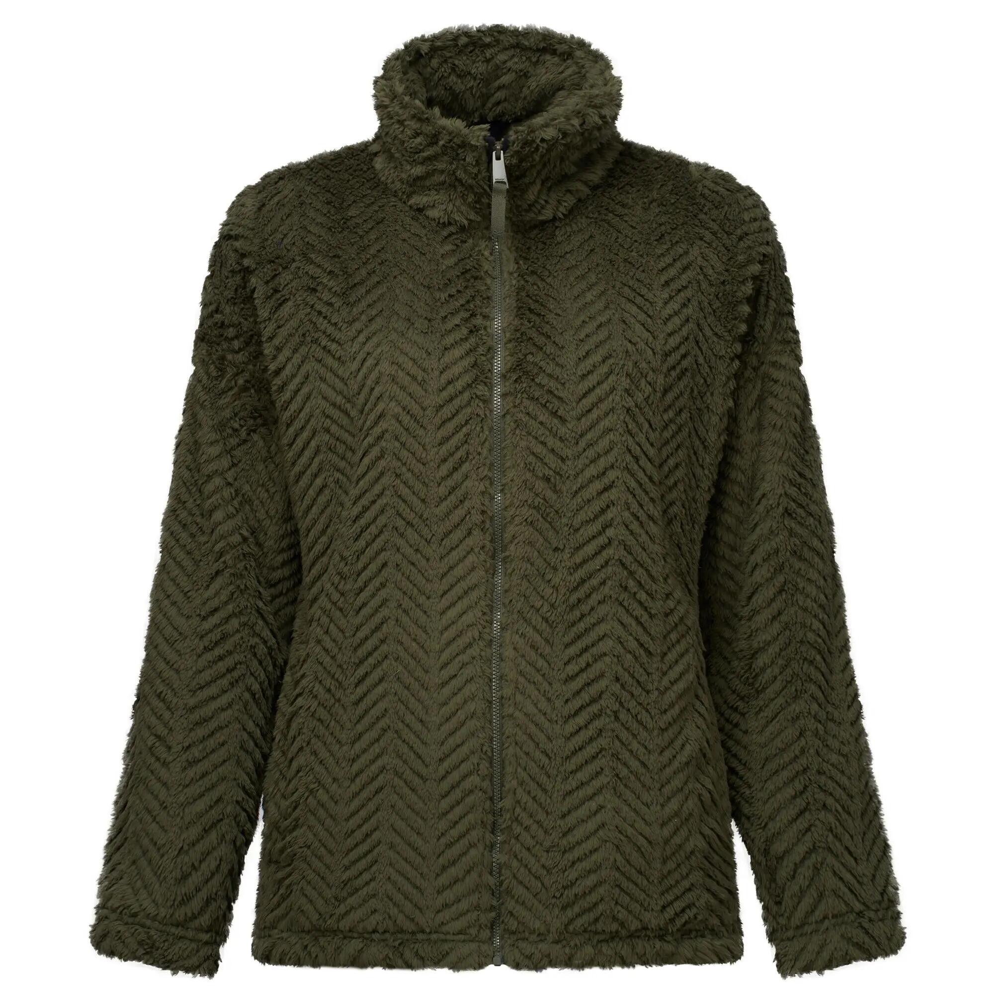Womens/Ladies Ayana Full Zip Fleece Jacket (Dark Khaki) 2/7
