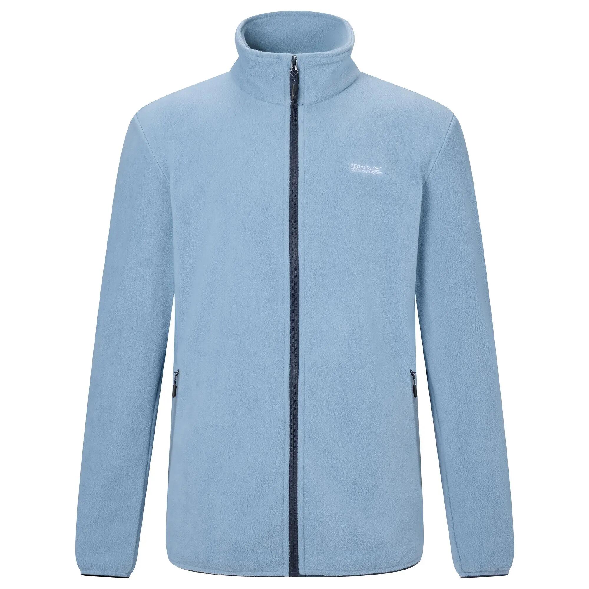 Mens Harrow Full Zip Fleece Jacket (Dusky Blue) 2/7
