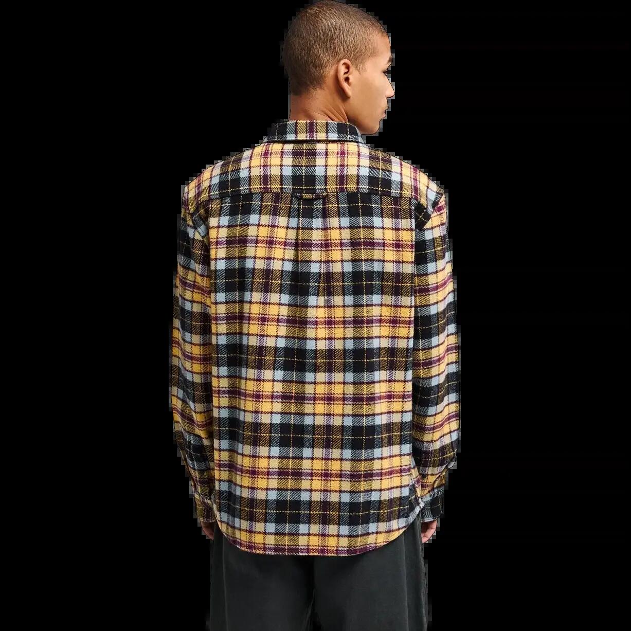 Camisa Rvca Hugues Heavy Flannel Naranja 2/8