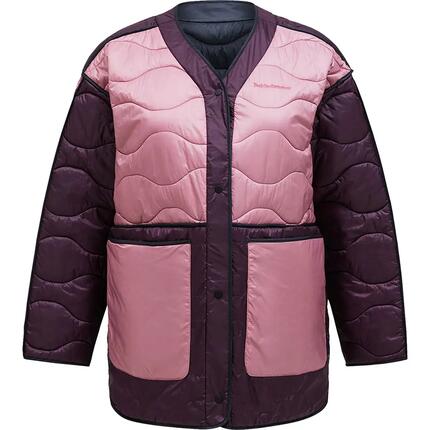 Damen - Wandern - Jacke - wendbar, wattiert - Helium - grün/sand