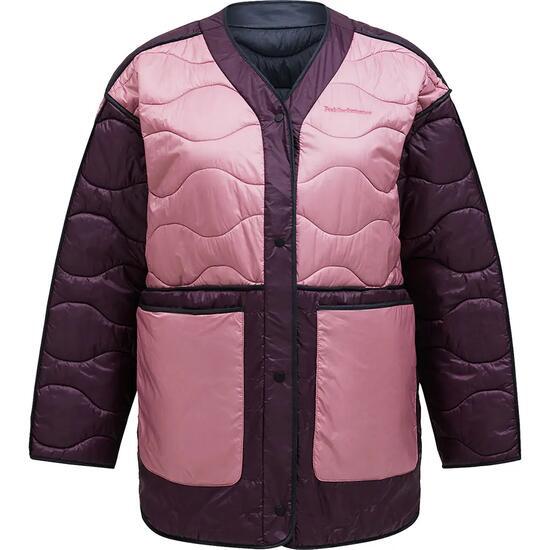 Damen - Wandern - Jacke - wendbar, wattiert - Helium - grün/sand