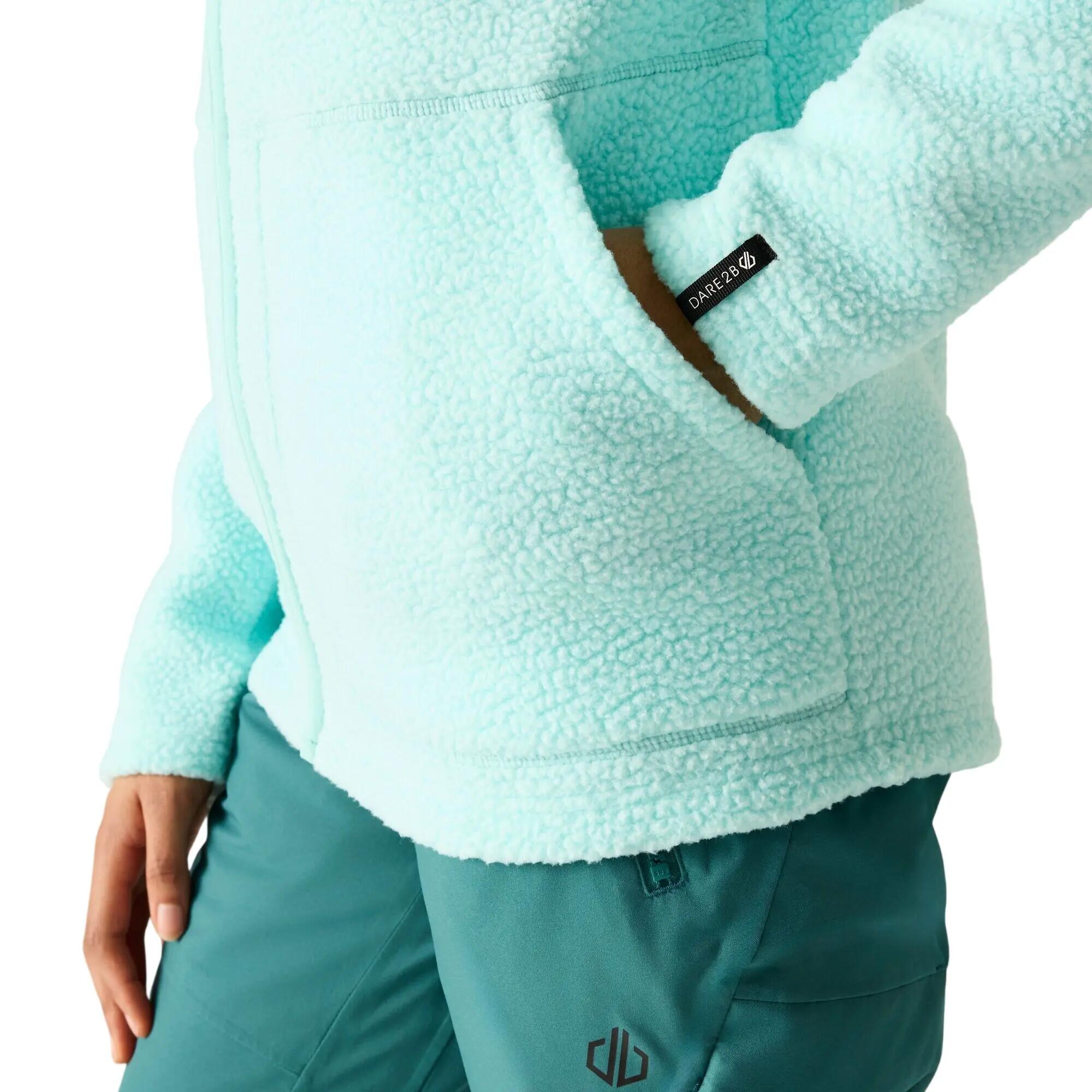 Firn Borg fleece met capuchon voor dames (Water Ballet) 7/7