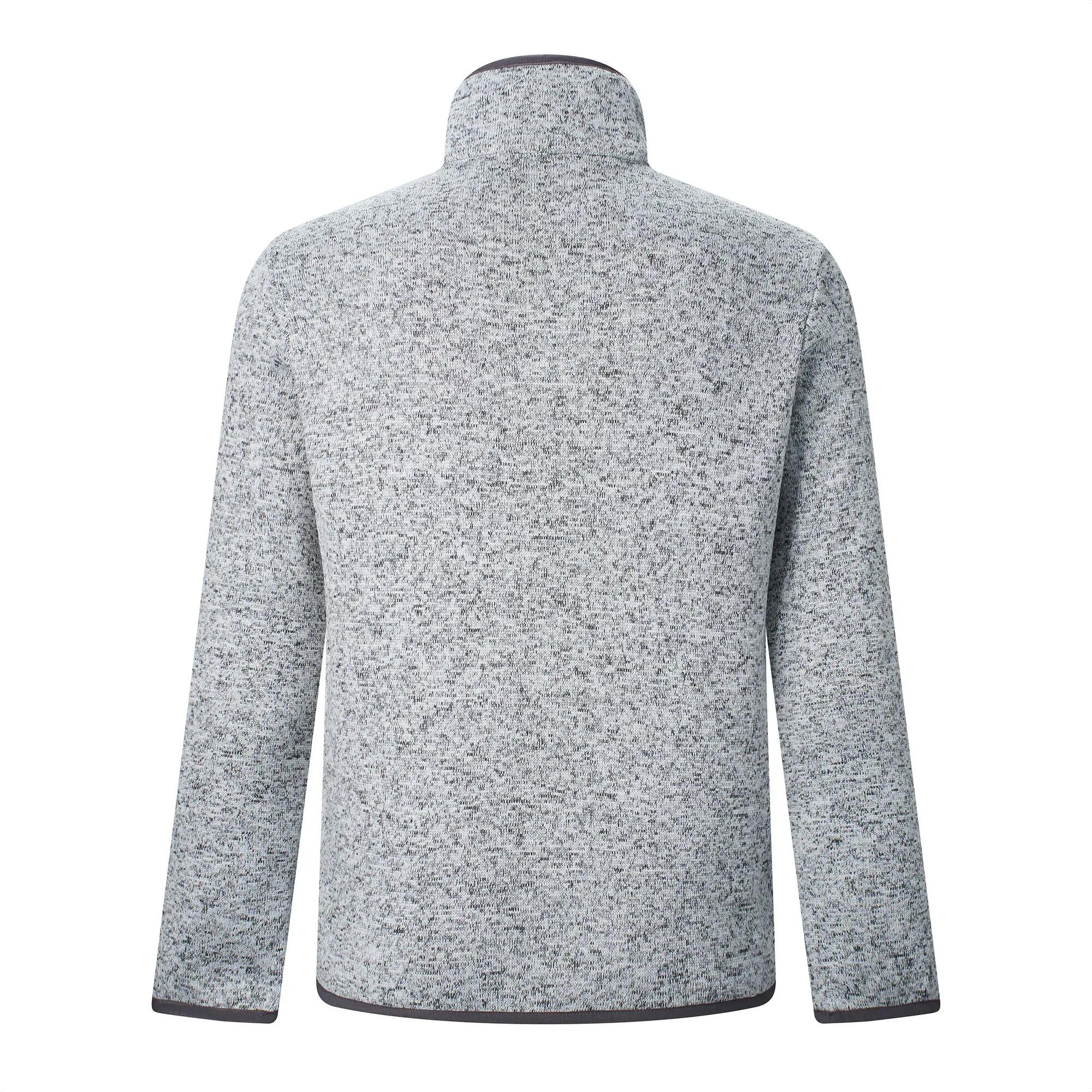 Haut Polaire À Col Montant Zippé Et Poche Sur Poitrine BARLEE Homme (Gris Pâle) 3/7