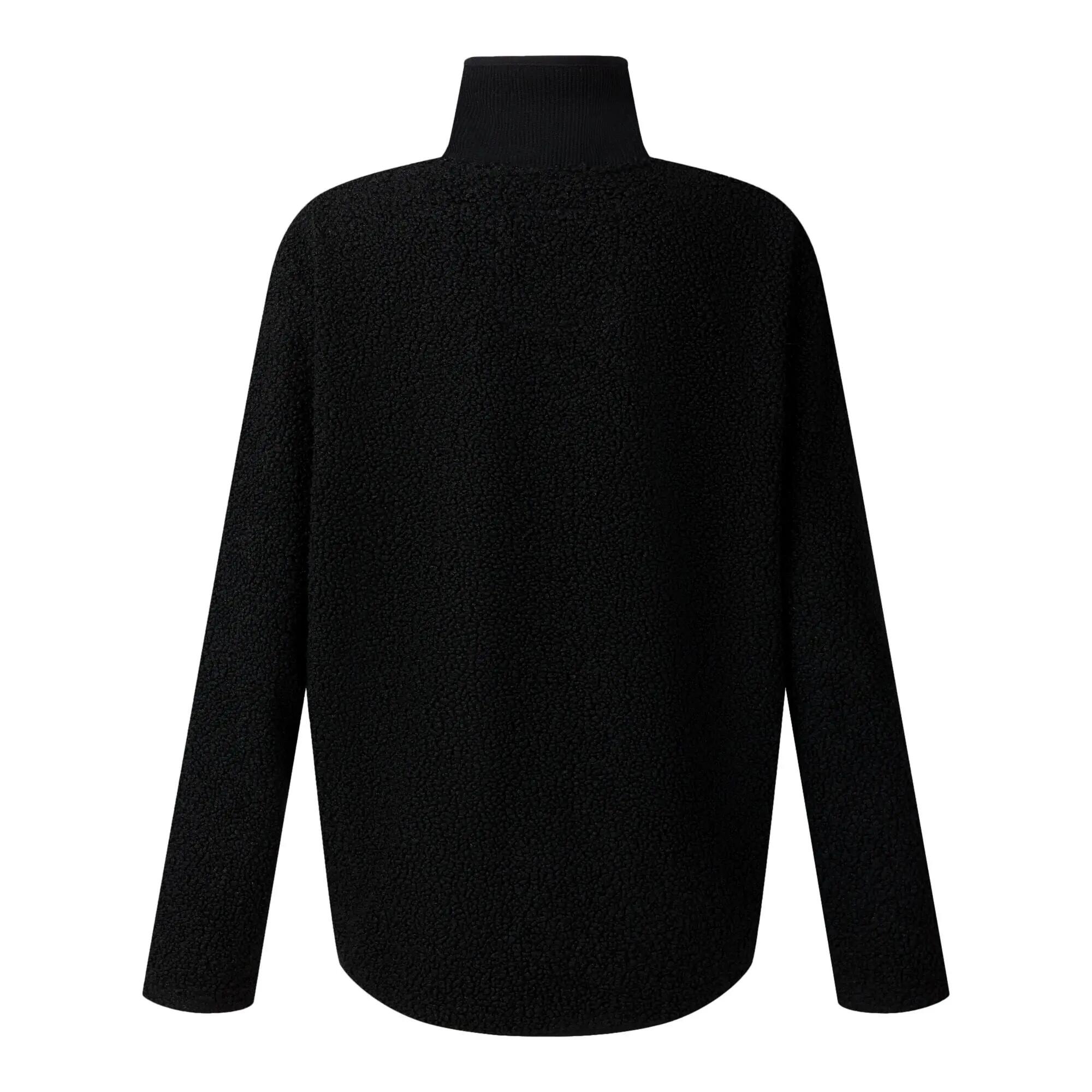 Womens/Ladies Zephyr Borg Fleece Jacket (Black) 3/7