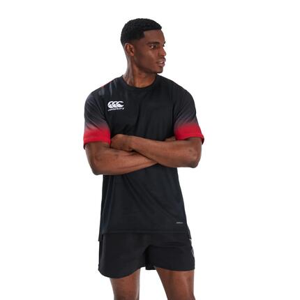 Maillot de sport rugby - hommes Adultes Noir