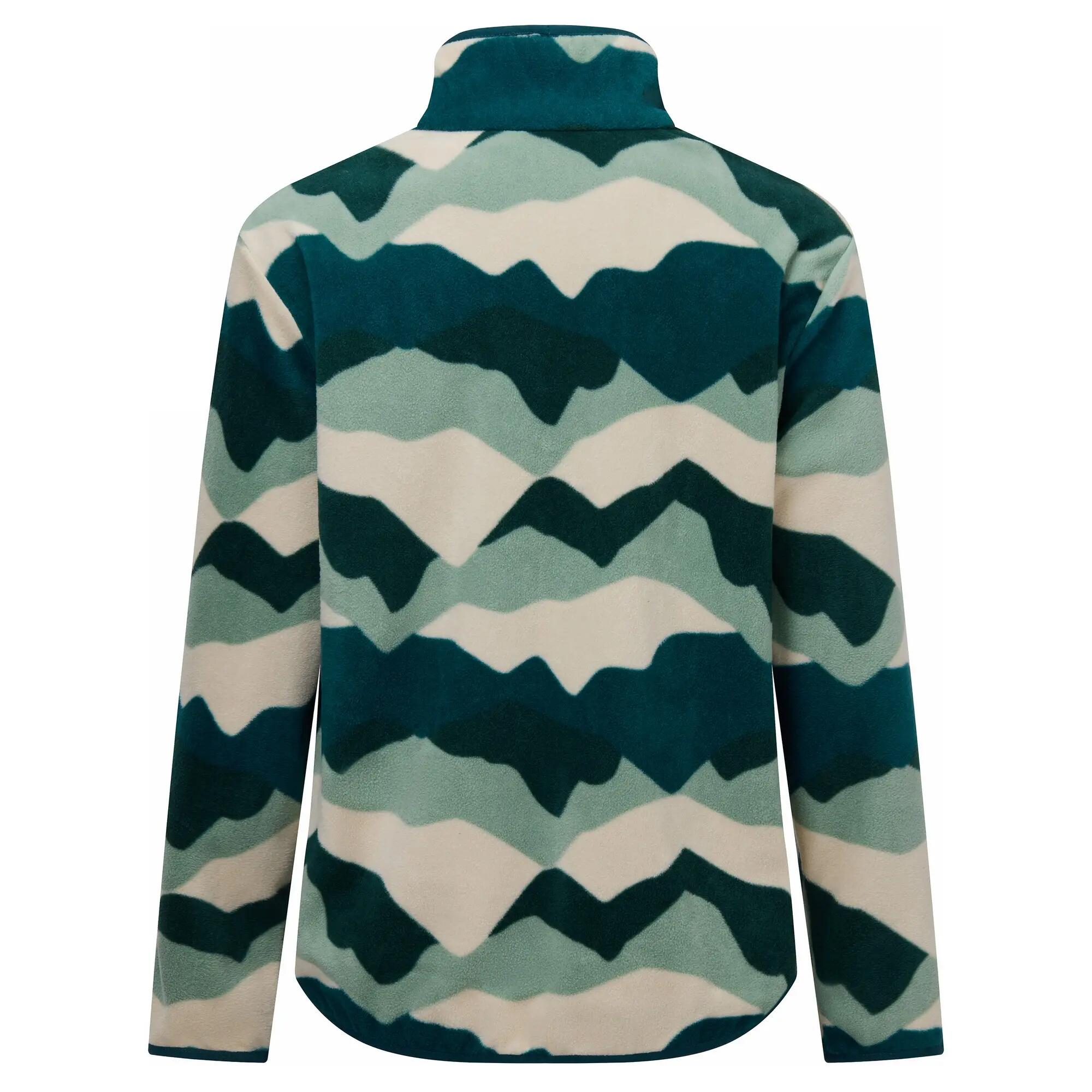 Damska Bluza Polarowa Z Zamkiem Do Połowy Długości „Frankie Abstract Mountain” 3/7