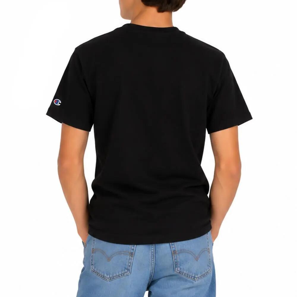 T-Shirt Champion Ricamata Nera per Ragazzo 3/3