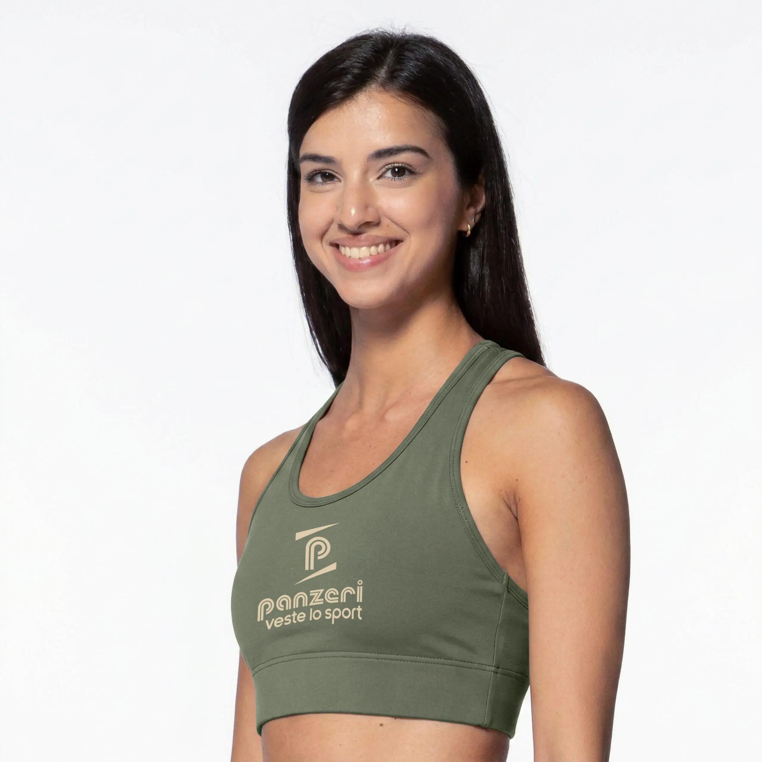 Brassière De Sport - Jazz X - Kaki / Beige 3/6