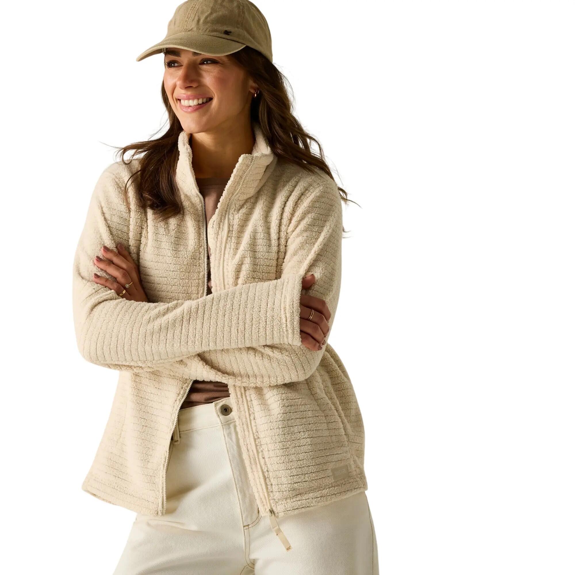 Womens/Ladies Heidy Full Zip Fleece Jacket (Light Vanilla) 4/7