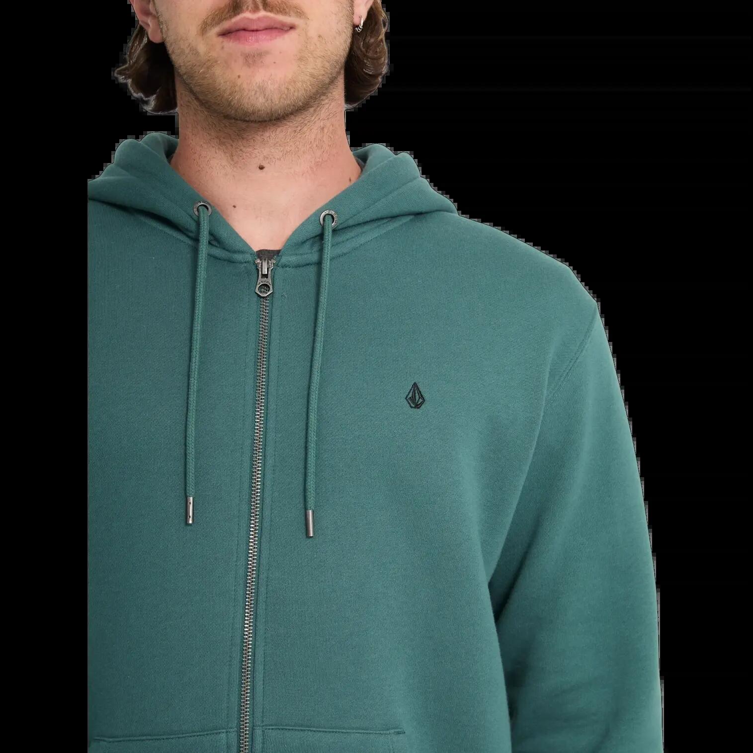 Sweat à capuche et zip Volcom SINGLE STONE ZIP Vert Fusil 4/5
