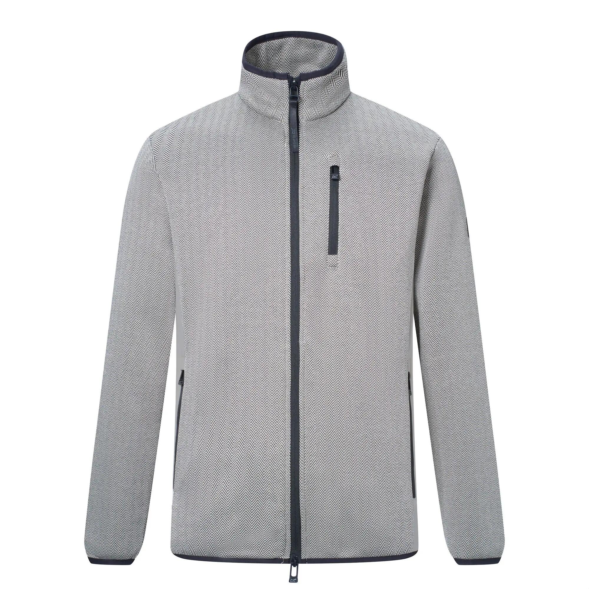 Mens Brayleigh Full Zip Fleece Jacket (Moonbeam) 2/7