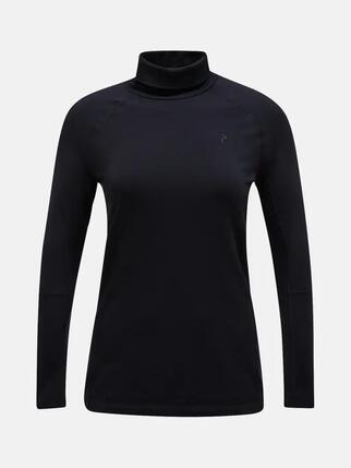 Damen - ski - baselayer - rollkragen - magic rollneck - grau