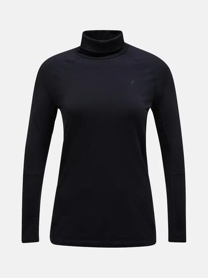 Damen - ski - baselayer - rollkragen - magic rollneck - grau