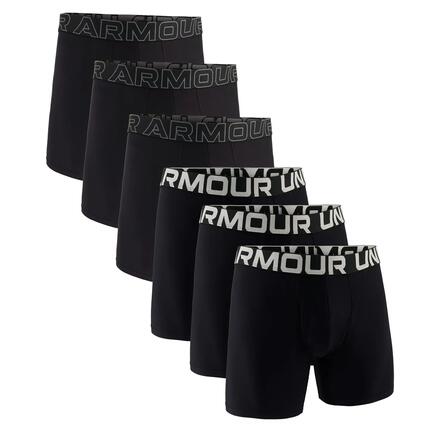 Boxershort Herren 6er Pack Figurbetont-UA PERFORMANCE TECH - SOLID 6 IN 6PK
