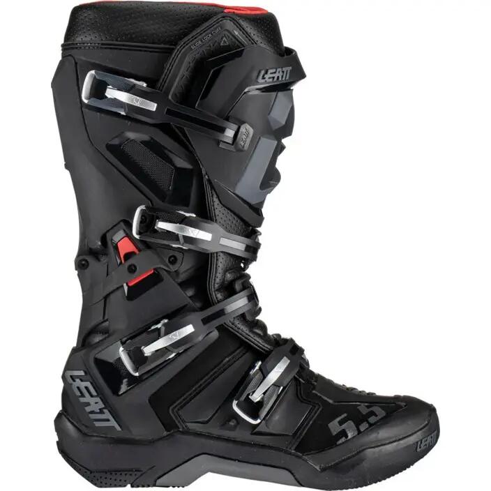 Leatt FlexLock 5.5 Black motocross boots 1/6