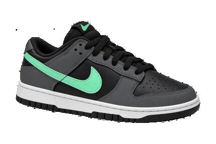 Hombre - Zapatillas - Calzado - minimalista - Nike Dunk Low - negro, Green Glow