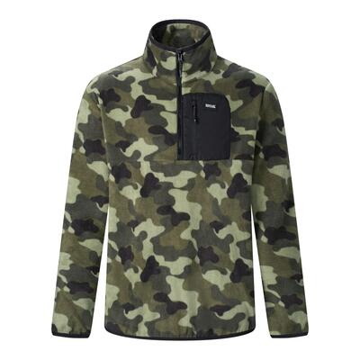 Heren frankie half zip fleece top (marine/china blauw)