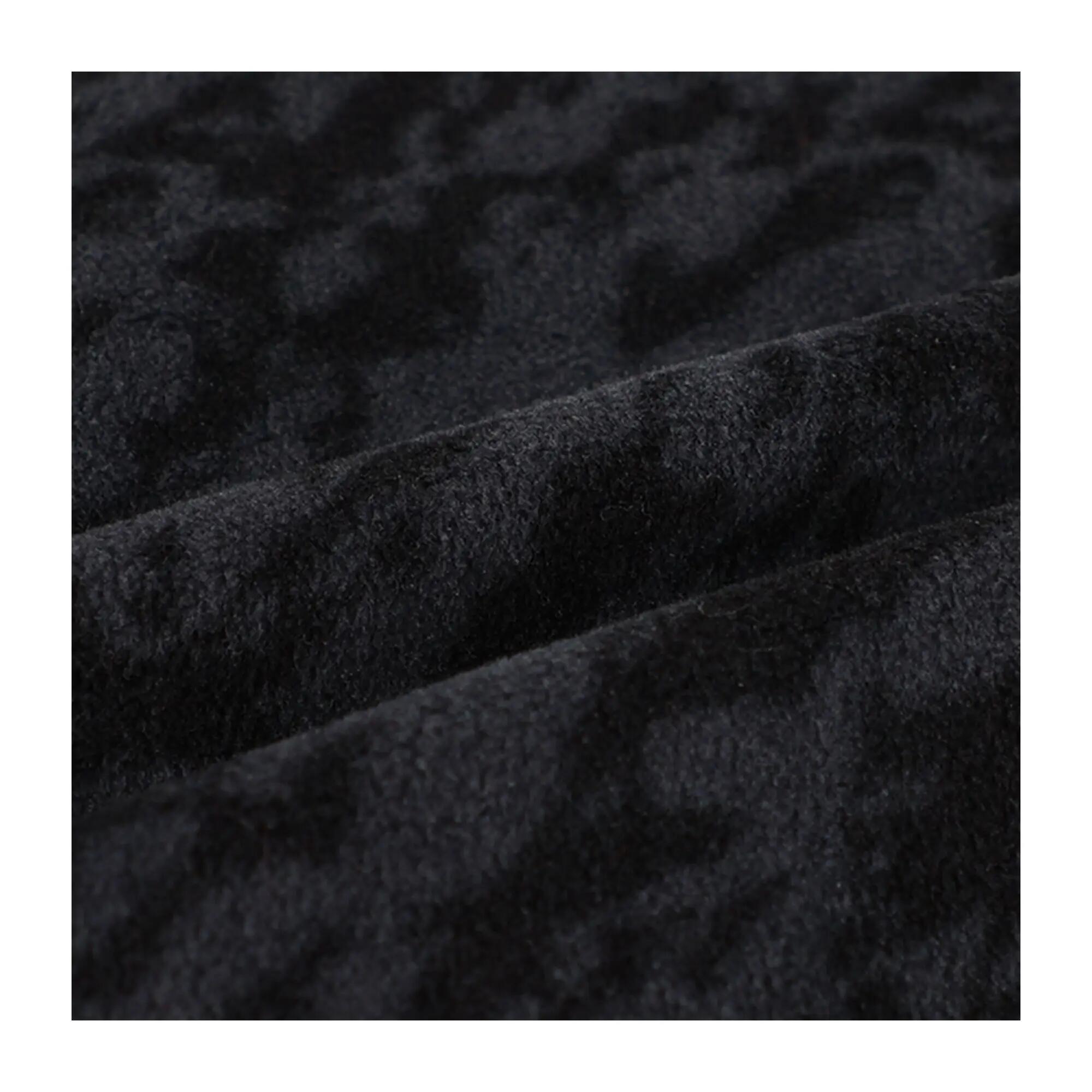 Mens Marble Quarter Zip Fleece Top (Black) 4/5