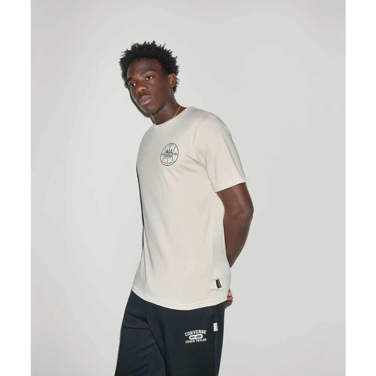 Camiseta Converse All Star Bball Tee, Beige, Unisexo 4/5