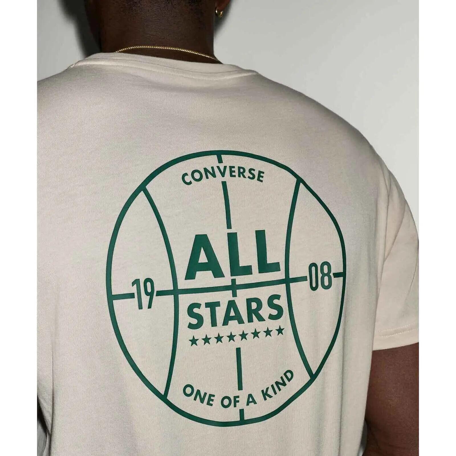 Camiseta Converse All Star Bball Tee, Beige, Unisexo 3/5