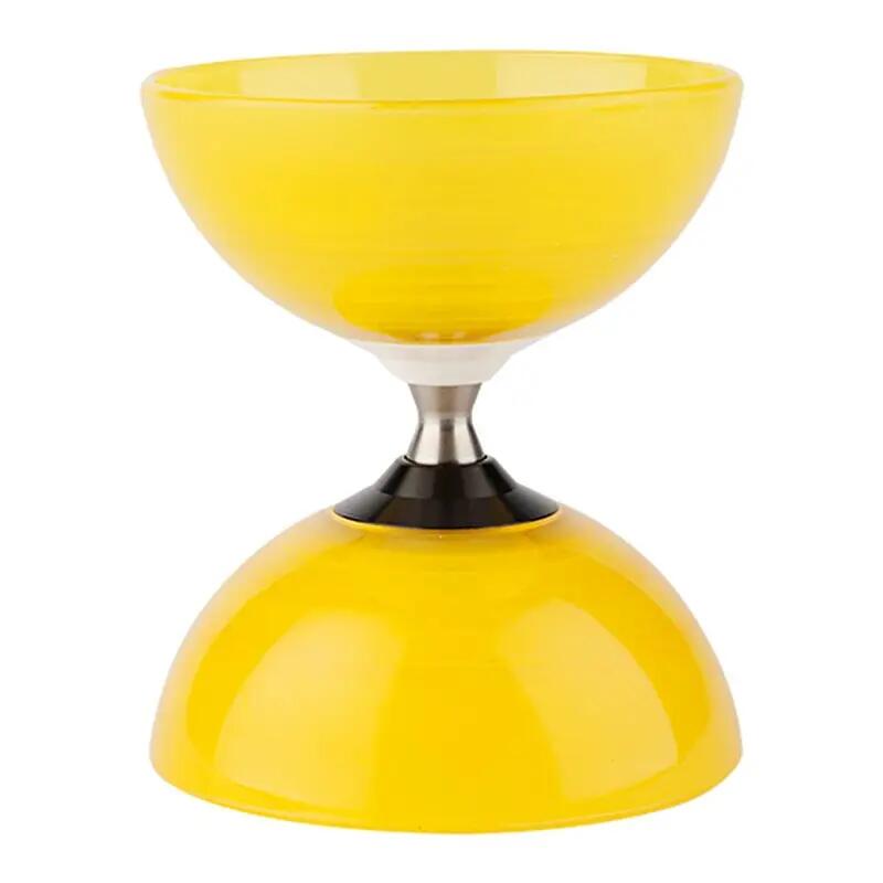 Diabolo Beach a cuscinetto - Giallo. Aluminio Blu + 5m di corda 3/4
