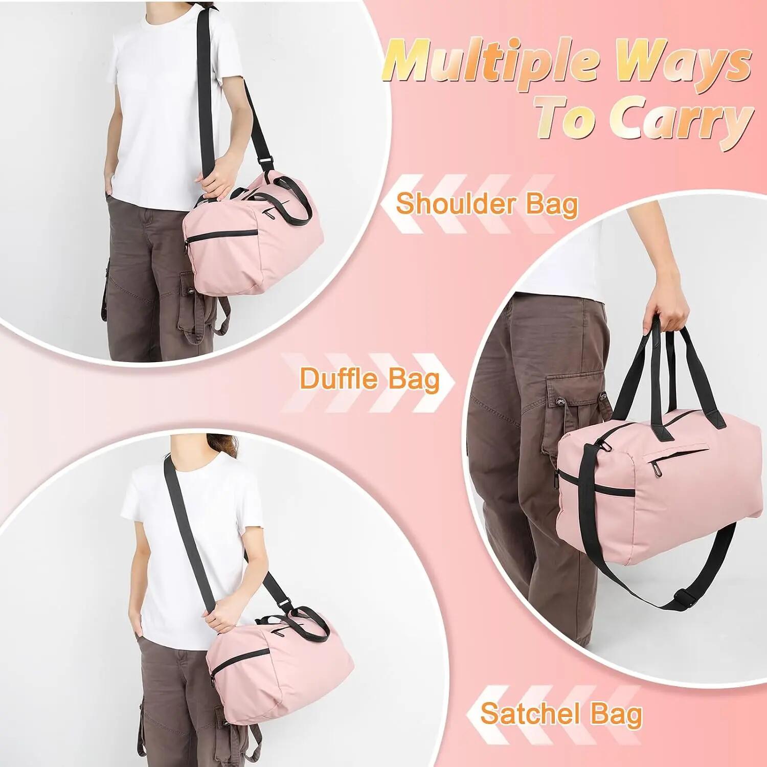 Sac de Sport, Sac Voyage avec Compartiment Chaussures Grande Sac de Sport Sacs 5/7