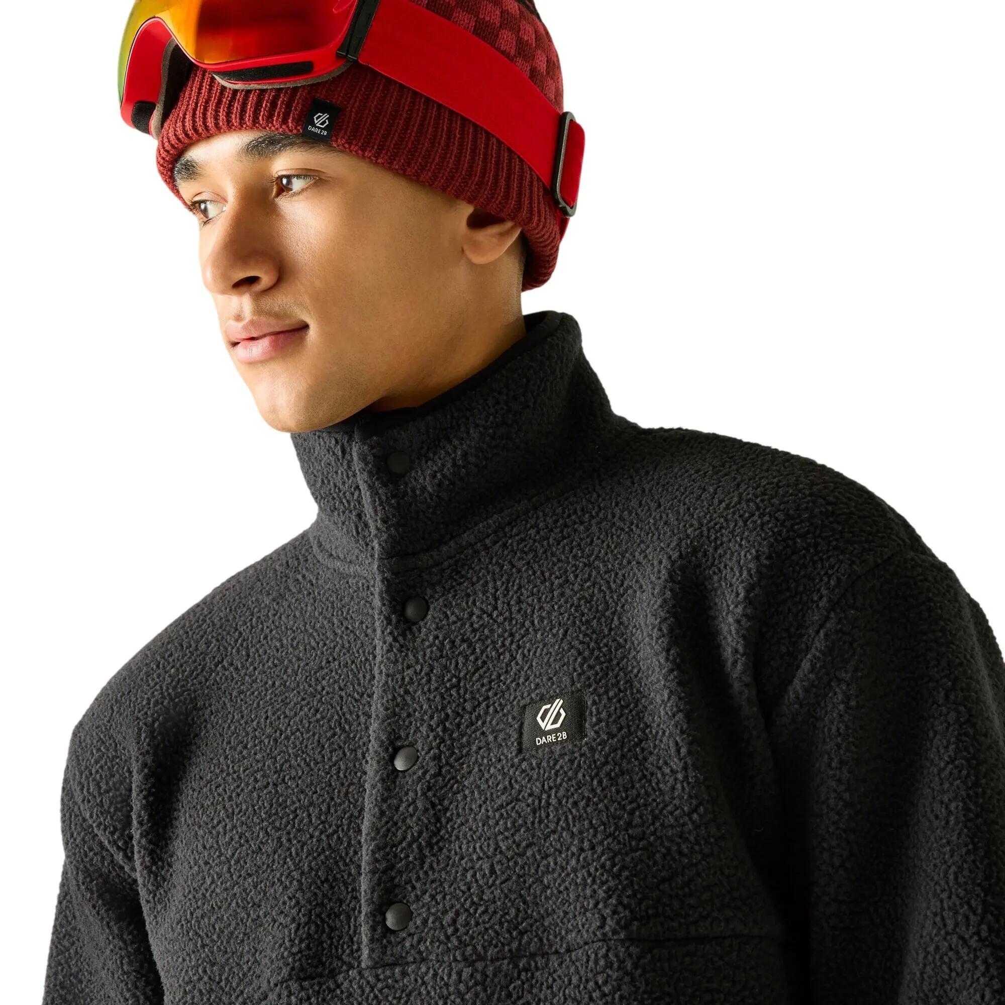 Mens Twin Tip Snap Fleece Top (Black) 6/7