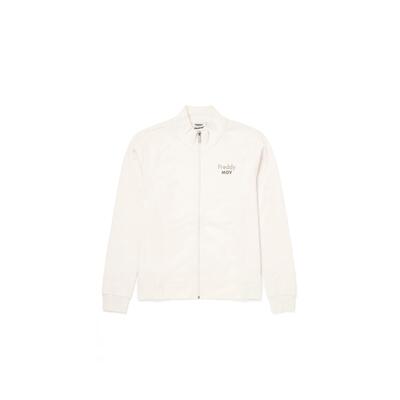 Felpa boxy cropped donna full-zip a collo alto