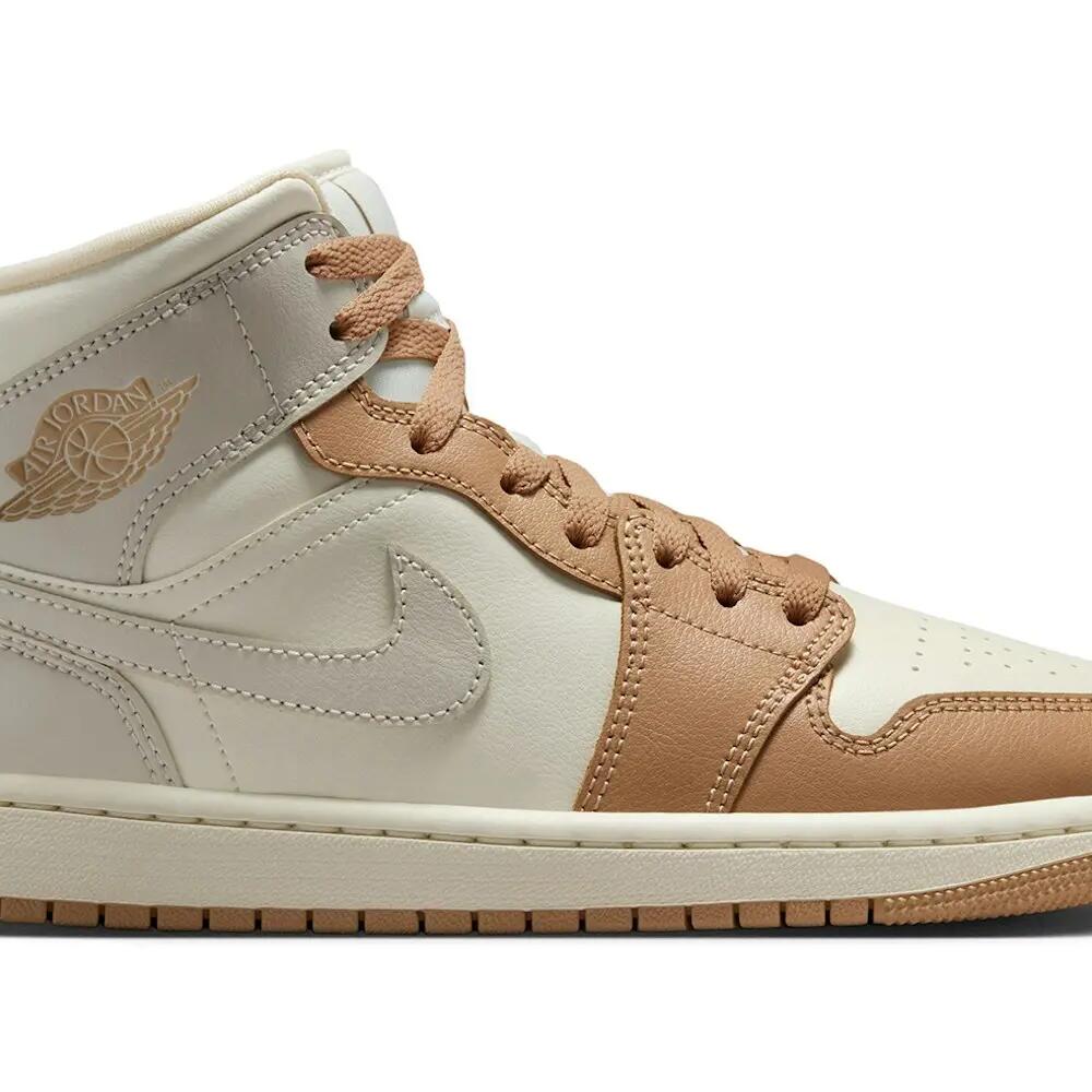 Damen - Sneaker - Mid, Colorblock - Air Jordan 1 Mid - Weiß