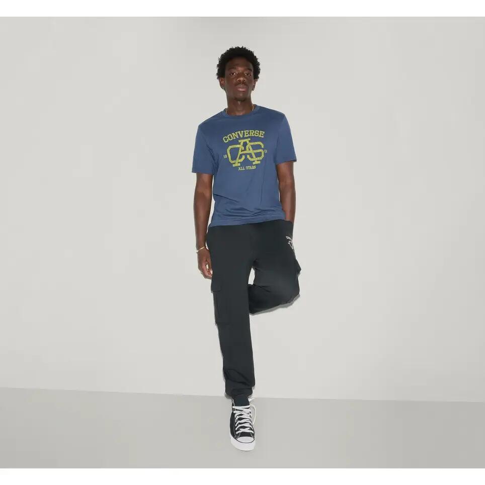 T-shirt Converse Cas Varsity Tee, Blue, Unisex 4/5