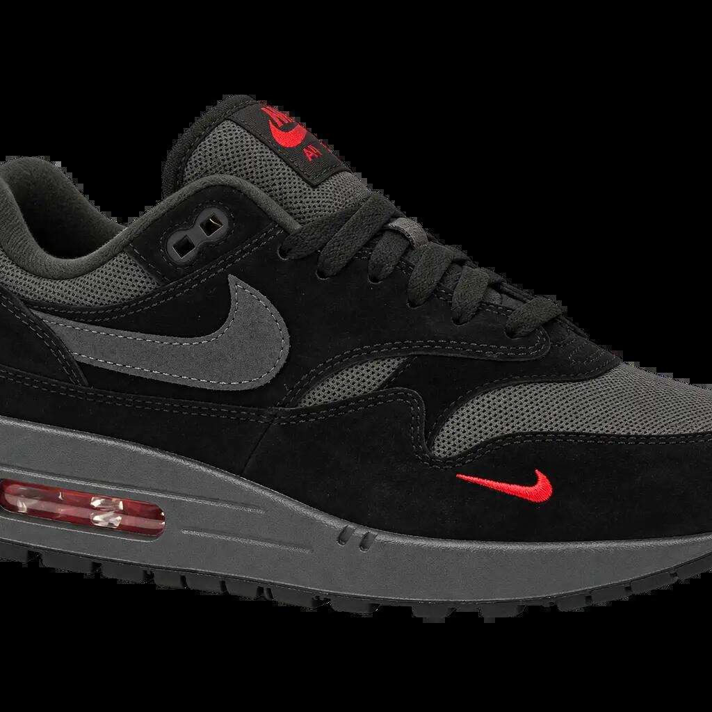 Herren - Sportschuhe - Sneaker - schwarz, university red - nike air max 1