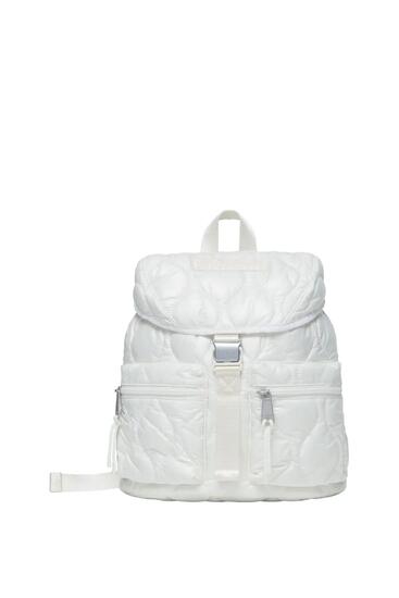 Sac à dos - sportswear - femme - matelassé - Bagne - crème