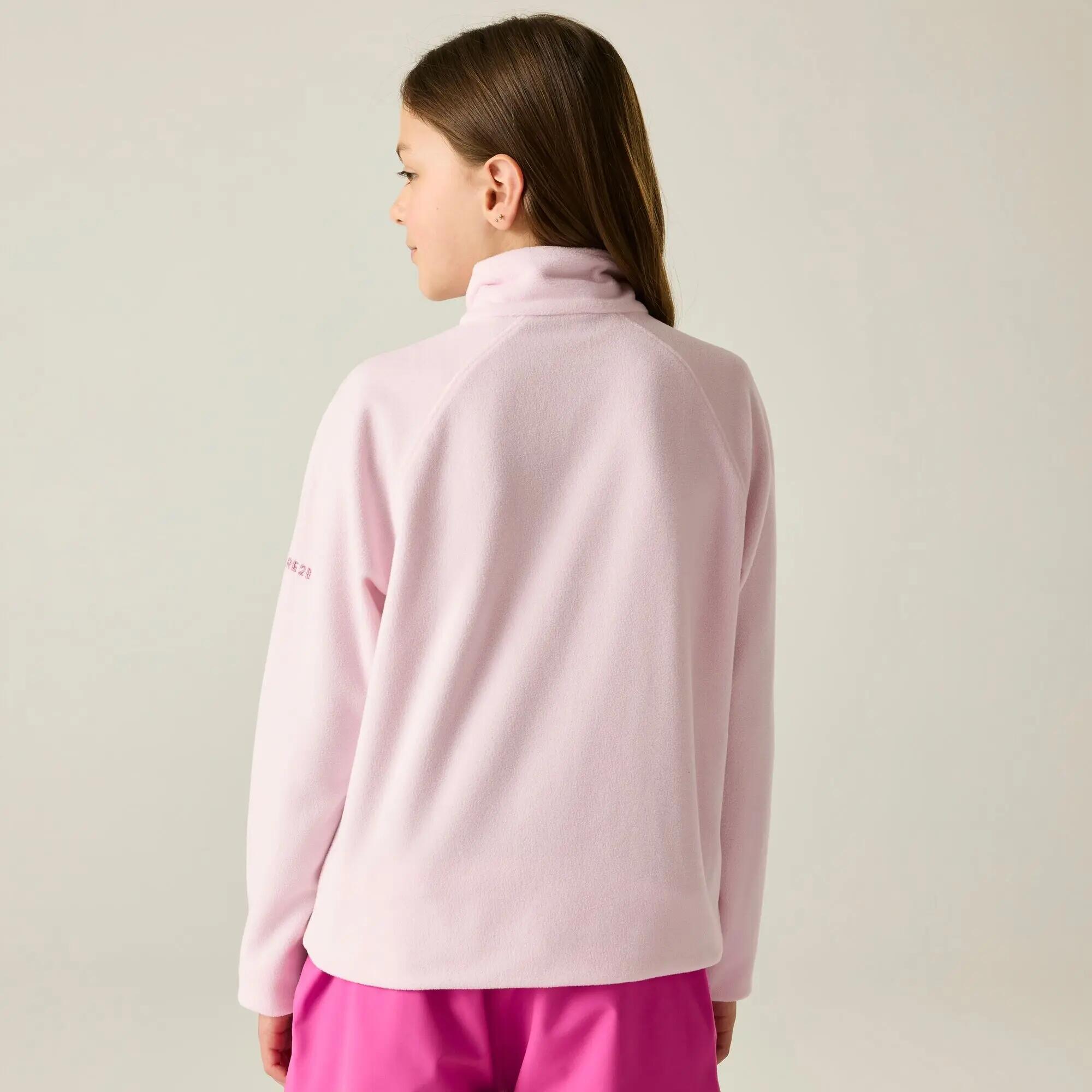 Giacca In Pile Mezza Cerniera Bambini Dare 2b Freehand Rosa Haze 6/6
