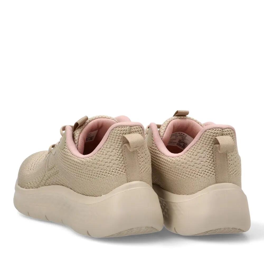 Deportivas Running Mujer Suela Plana - Modelo 50015 Beige 4/6